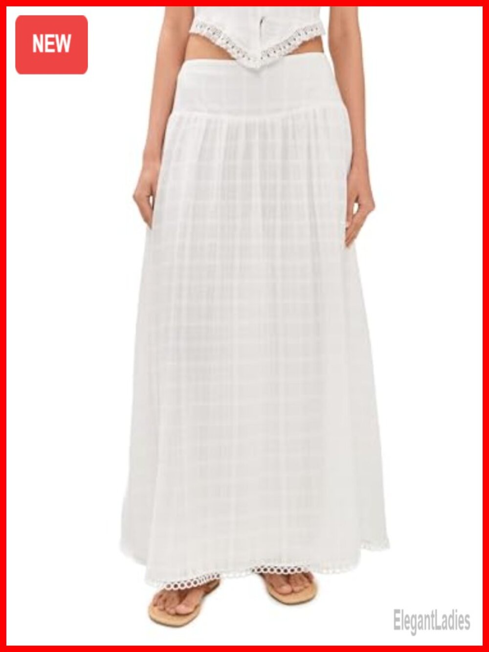 Peixoto Camila Tiered A-Line High Rise Skirt Work Casual
